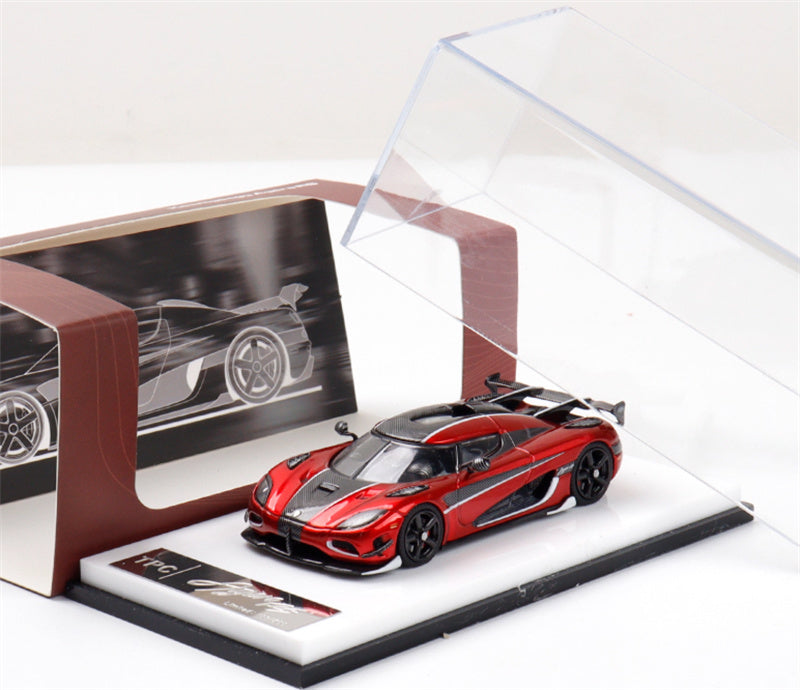 TPC Koenigsegg Agera RS Supercar metallic red Limited Edition 500PCS ONLY 1:64 Car Pre-built Model view6