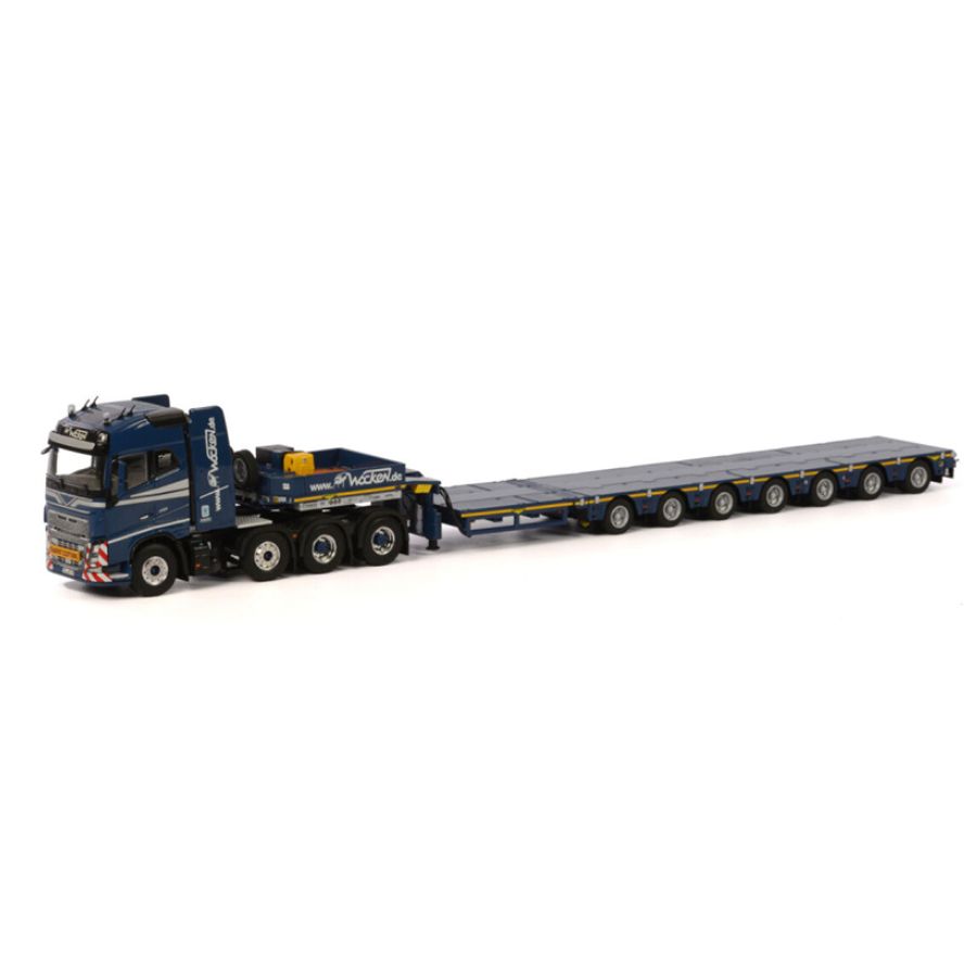 WSI VOLVO FH 4 GLOBETROTTER 8x4 BROSHUIS SL 100 TONNER 7 AXLE Wocken 1:50 DIECAST Truck Lorry