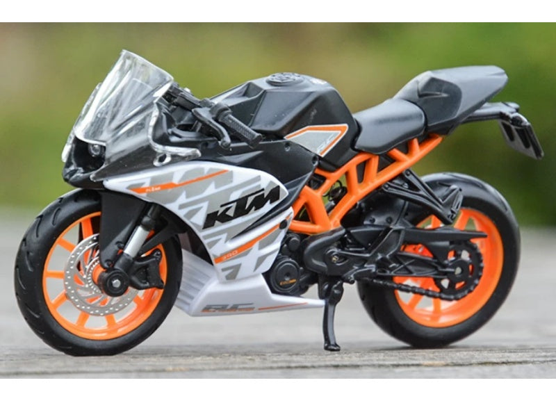 1:18 KTM RC 390 Orange-White Maisto Diecast Motorcycle Model