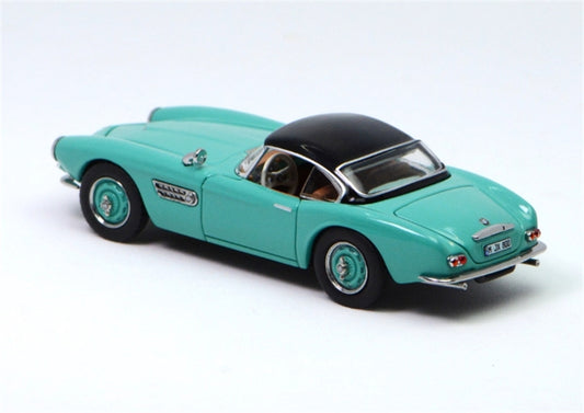 GFCC BMW 507 Roadster Retro Car 1957 Light Green Convertible hardtop 1:64 car Pre-built Model view2