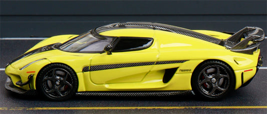 1:64 Koenigsegg Regera Carbon fiber lemon yellow SC ART DIECAST Civil Car Model