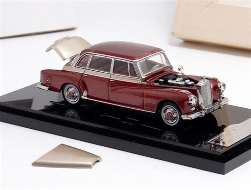 GFCC Mercedes Benz 300D 1959 vintage Car Gold Red Double Limited Edition 300PCS ONLY LHD 1:64 car Pre-built Model view7