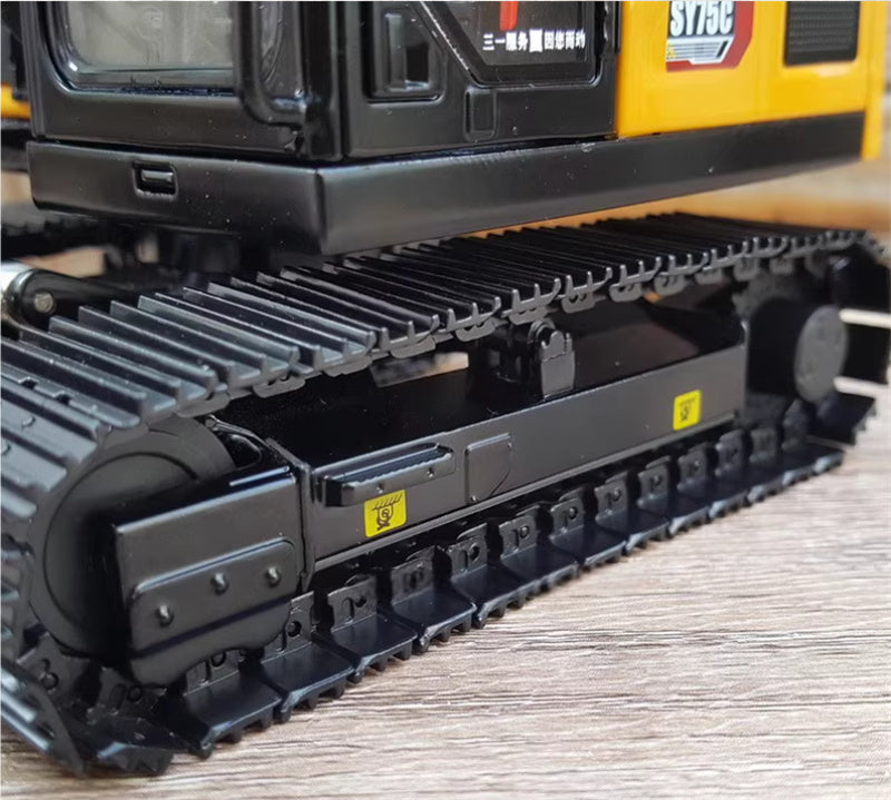 SANY SY75C New Excavator Engineering Yellow Limited Edition 1:25 Truck Pre-built Model