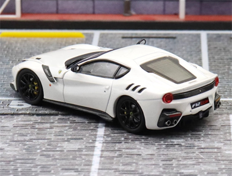 Stance Hunters Ferrari F12 TDF Supercar Limited Edition 799PCS ONLY white 1:64 Car Pre-built Model view10
