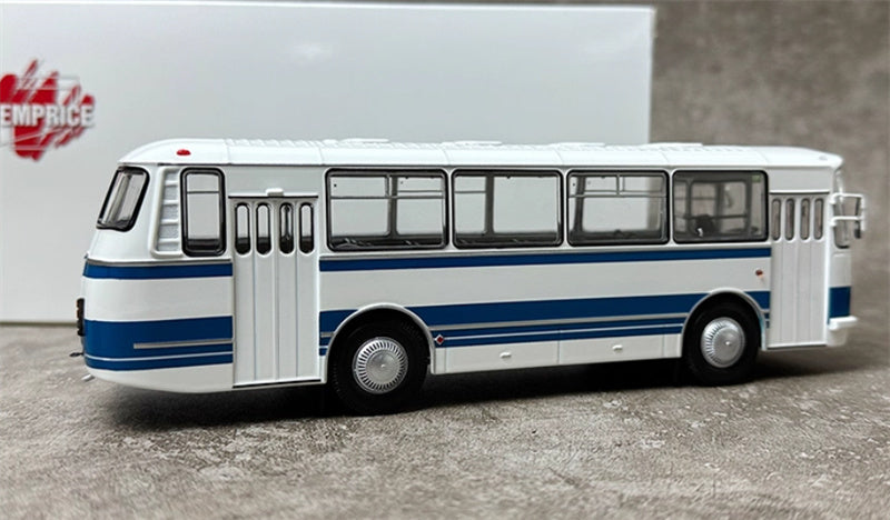 DEMPRICE Russian 695 Bus white - blue 1:43 Bus Pre-built Model view6