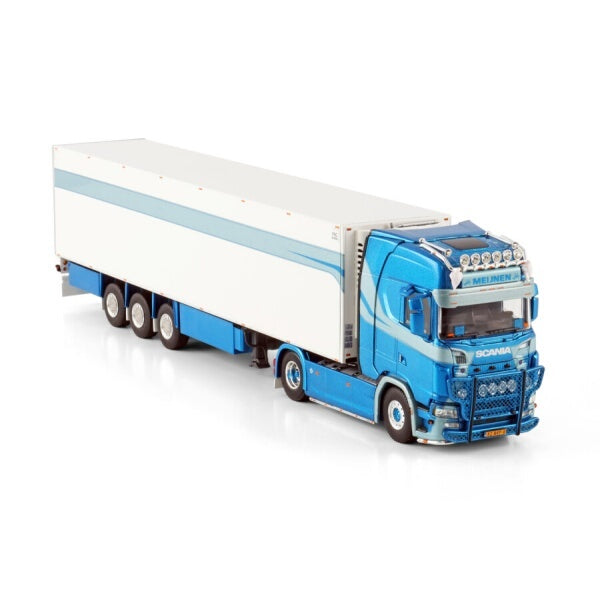 1:50 SCANIA MEIJNEN S series CS20H 4X2 REEFER TRAILER 3 AXLE WSI Diecast Model