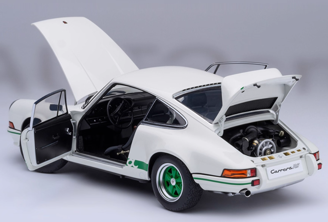 AUTOART Porsche 911 CARRERA 2.7 RS White 1:18 Car Pre-built Model view10
