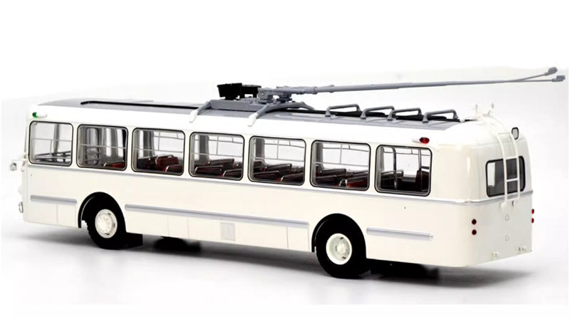 Demprice Russian ZIU-5 trolley bus white 1:43 Bus Pre-built Model view4