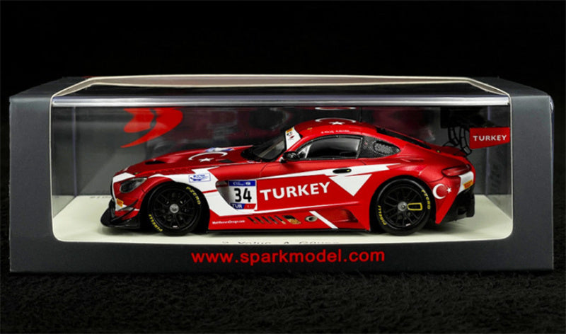 1:43 Spark Team Turkey Mercedes AMG GT3 Winner FIA GT Nations Cup Bahrain 2018 view7