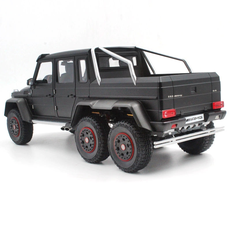 AUTOART MERCEDES BENZ G-CLASS G63 AMG 6X6 2013 Matte Black 1/18 car Pre-a Model