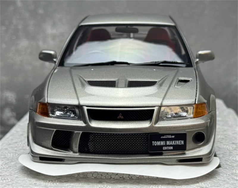 1:18 Mitsubishi Lancer Evolution VI (6.5) GSR T.M.E Satellite Silver MOTORHELIX Limited Edition 499PCS ONLY DIECAST Model