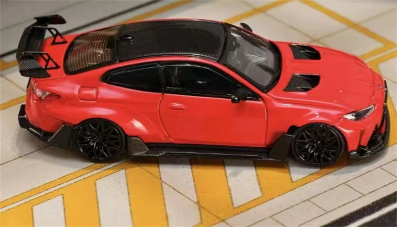 1:64 BMW G82 M4 Adro Body Kit Widebody Toronto Red SW DIECAST Limited Edition 500pcs ONLY Model