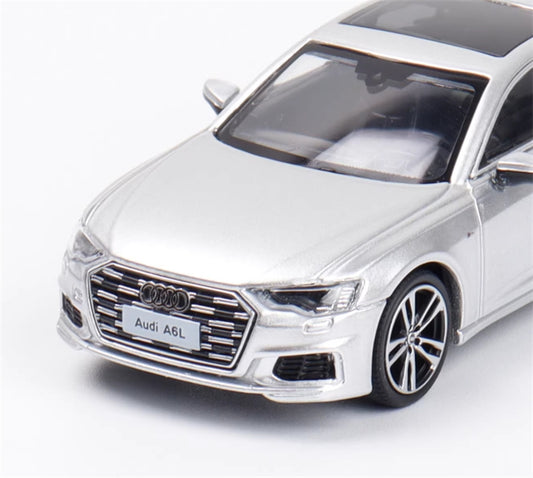 VAV AUDI A6L Silver Sedan 1:64 Car Pre-built Model