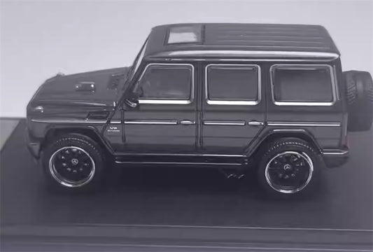 LeManFang Mercedes Benz G63 spare tire modification Limited Edition 499PCS ONLY Metallic Gray 1:64 Truck Pre-built Model view2