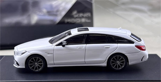 KING MODEL Mercedes Benz CLS63 AMG Hunting Edition White Limited Edition 999PCS ONLY 1:64 Car Pre-built Model view2