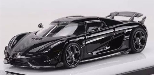 1:64 Koenigsegg Regera Carbon fiber pearl black SC ART DIECAST Civil Car Model