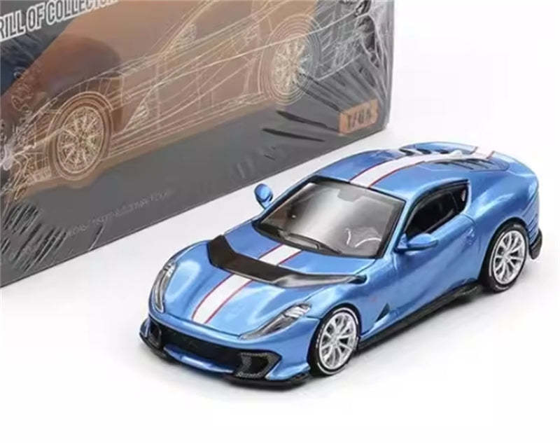 TOC Ferrari FE812C Coupe Sports BLU GENZIANA 1:64 Car Pre-built Model