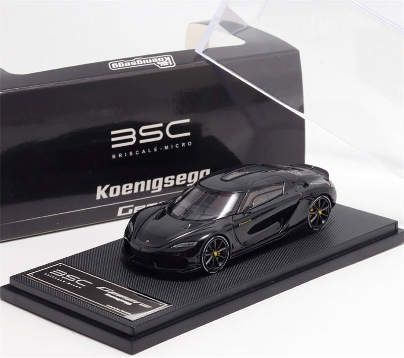 BriScalemicro Koenigsegg Gemera Black Limited Edition 299PCS ONLY 1:64 Car Pre-built Model view6