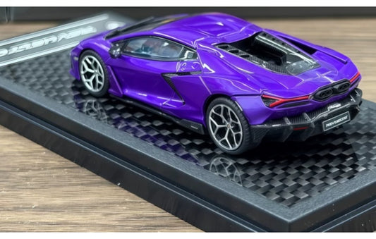 1:64 Lamborghini Revuelto LCD Purple Diecast Model view2