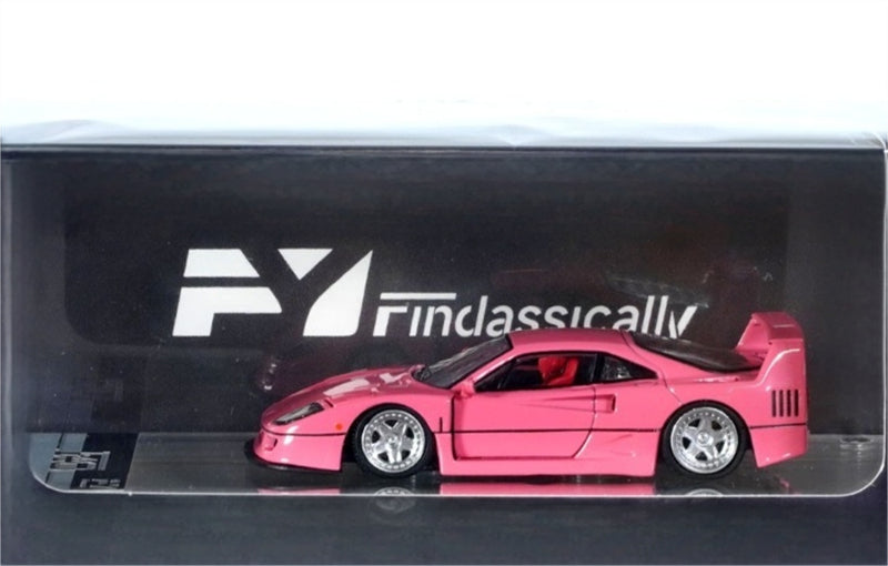 Findclassically Ferrari Takeshi Kimura's F40 Pink Filp-Up Light Limited Edition 500PCS ONLY 1:64 car Pre-built Model view6