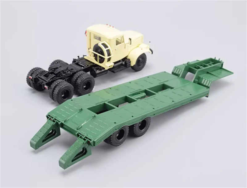 StartScaleModels RUSSIAN KRAZ - 258 - CHMZAP - 5523 HEAVY TRACTOR TRUCK WITH TRAILER 1:43 Truck Pre-built Airliner Model Display view5