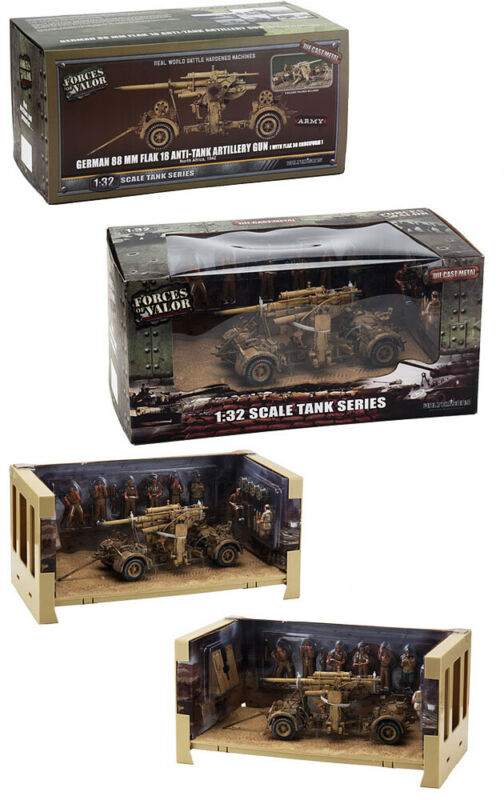 MM 18 1/32 ANTI-TANK GUN 88 ARTILLERY DIECAST FOV FLAK FINISHED MODEL GERMAN GUN view6