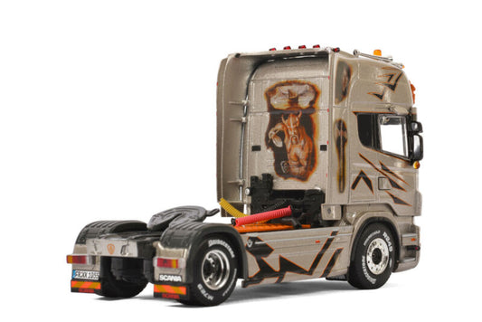 Truck MODEL 4x2 Kaiko TOPLINE SCANIA trailer DIECAST Transporte 1/50 R6 tractor view2