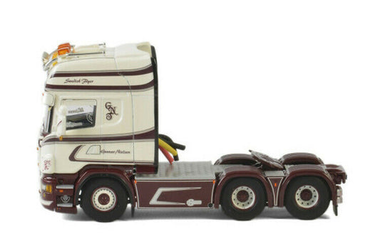 DIECAST 1/50 trailer FINISHED GN Transport tractor SCANIA 6x2 R6 MODEL view2
