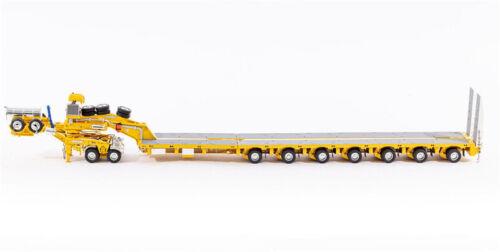 Drake Kenworth 7x8 Steerable Trailer with 2x8 Dolly yellow 1/50 Truck Model view2
