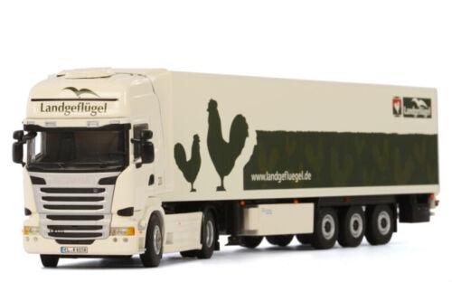 WSI SCANIA R6 STREAMLINE TOPLINE REEFERTRAILER LANDGEFLÜGEL 1/50 Truck Model view2
