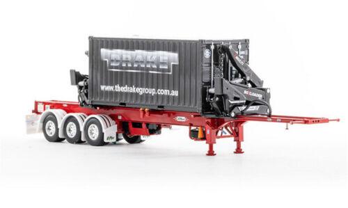 Drake O’Phee BoxLoader Container trailer RED 1/50 DIECAST Truck Pre-built Model view3