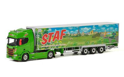 WSI SCANIA R HIGHLINE CR20H 4X2 REEFER TRAILER STAF 1/50 DIECAST Truck model view2