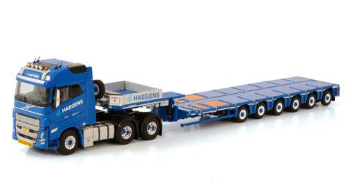 WSI 1/50 VOLVO FH5 GLOBETROTTER 6X4 LOWLOADER-6AXLE HAEGENS KRAANVERHUUR view2