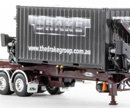 Drake O’Phee BoxLoader Vintage Container trailer Burgundy 1/50 Pre-built Model view5