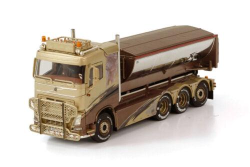 WSI 1/50 VOLVO FH4 SLEEPER CAB 8X4 HOOKLIFT SYSTEM+H CON ASPHALT PER BRODDES view2