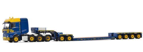 WSI 1/50 MB ACTROS MP4 SLT BIG SPACE 8X4 LOW LOADER EURO-4 AXLE DOLLY-2 AXLE view2