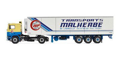 WSI VOLVO F12 4X2 REEFER TRAILER MALHERBE 1/50 DIECAST Truck Pre-built Model view2