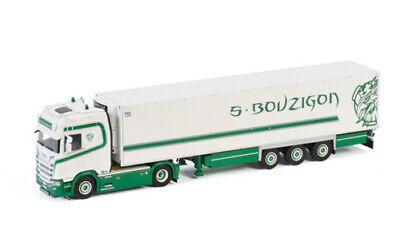 WSI SCANIA S HIGHLINE CS20H 4X2 REEFER TRAILER S. BOUZIGON 1/50 Truck Model view2