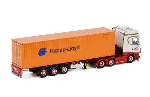 WSI 1/50 SCANIA S HIGHLINE CS20H 6X2 CONTAINER TRAILER-3 AXLE 40FT CONTAINER view3