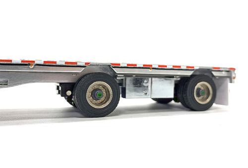 WB Weiss Brothers East Drop Deck Trailer silver with Accessories 1/50 Pre-built view2