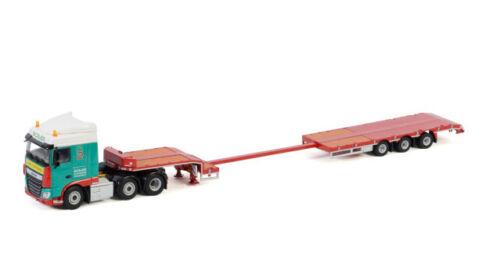 WSI DAF XF SPACE CAB 6X2 TWINSTEER SEMI LOW LOADER-3 AXLE SCALES 1/50 Model view2