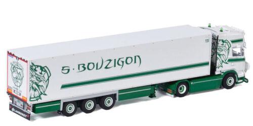 WSI 1/50 SCANIA STREAMLINE TOPLINE 4X2 REEFER TRAILER-3 AXLE S. BOUZIGON view4
