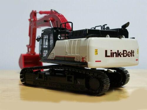 Link Belt 490X4 Crawler Excavator Red 1/50 DIECAST Truck Pre-built Model view2