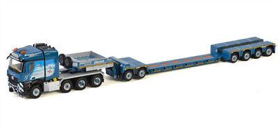 WSI 1/50 ZURCHER MB MP4 2.300M 8X6 LOW LOADER EURO-4 AXLE DOLLY-2 AXLE Truck view2