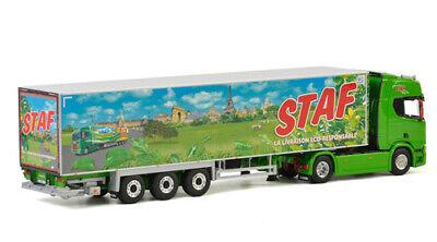 WSI SCANIA R HIGHLINE CR20H 4X2 REEFER TRAILER STAF 1/50 DIECAST Truck model view3