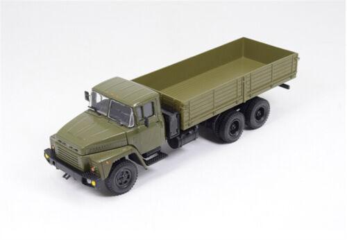 Modimio Soviet 3-Axle KRAZ-250 Heavy Flatbed 1/43 ABS Truck Pre-built Model view12