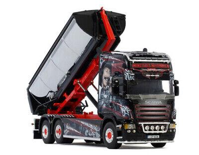WSI 1/50 SCANIA R5 TOPLINE 6X2 AXLE HOOKLIFT+HOOKLIFT CONTAINER ASPHALT view2