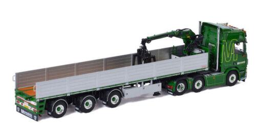 WSI 1/50 SCANIA R HIGHLINE CR20H 6X2 TWINSTEER BRICK TRAILER-3 AXLE MORSSINK view4