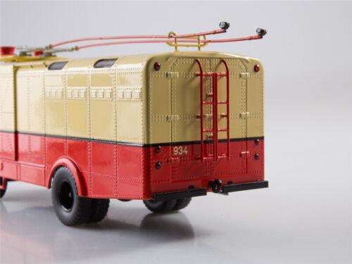 Start Scale Models Russia TG-3 Freight Trolleybus Yellow Red 1/43 ABS Pre-built view10