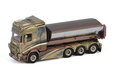 WSI 1/50 SCANIA R HIGHLINE CR20H 8X4 HOOKLIFT SYSTEM+ HOOKLIFT CONTAINER ASPHALT PER BRODDES view2